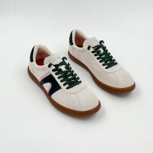 Camper Pelotas Soller K201608-018 White Green Pink Nubuck Sneakers Women's 9